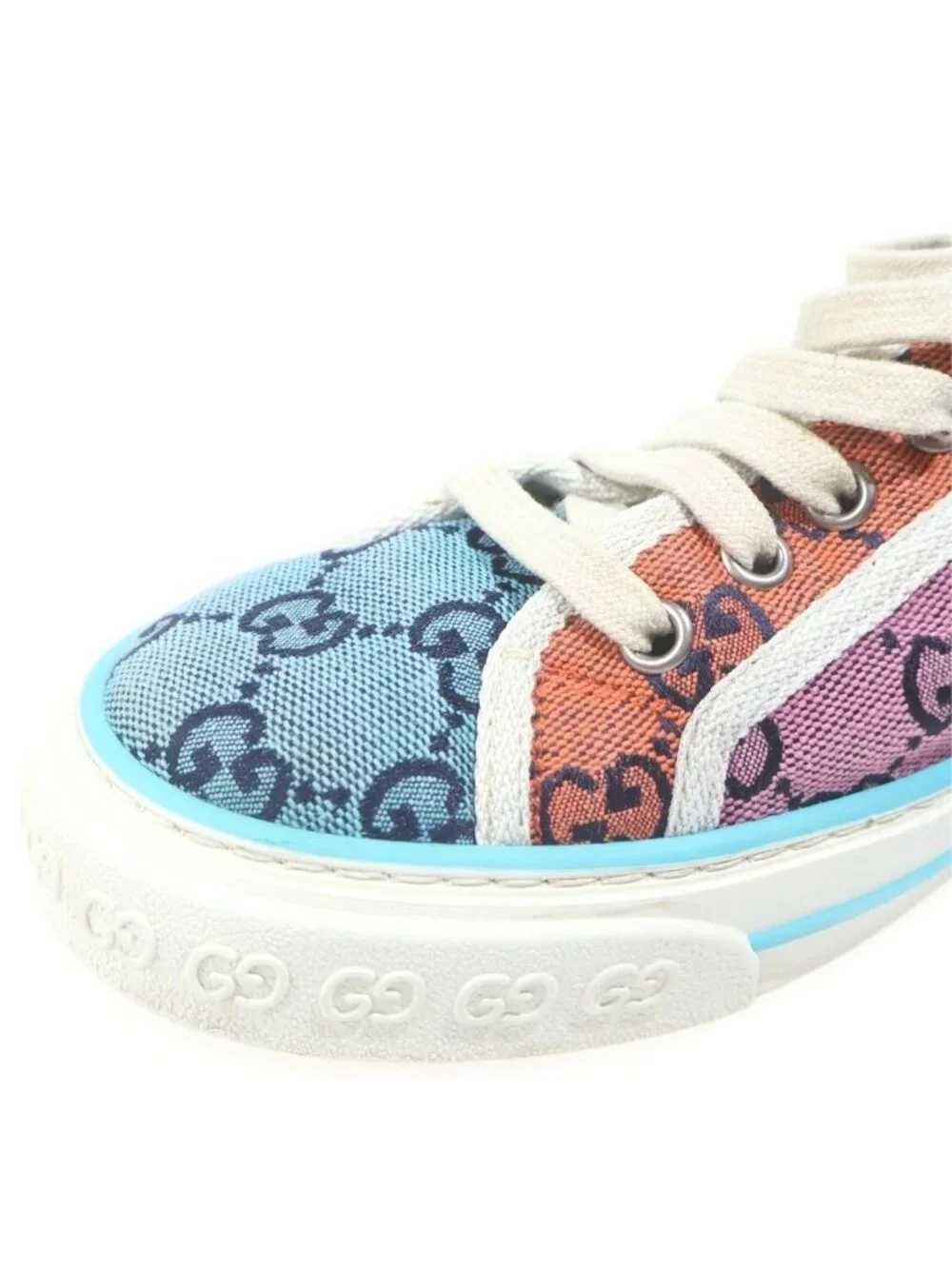 Gucci GG Canvas Tennis Low Cut Sneakers Multicolor